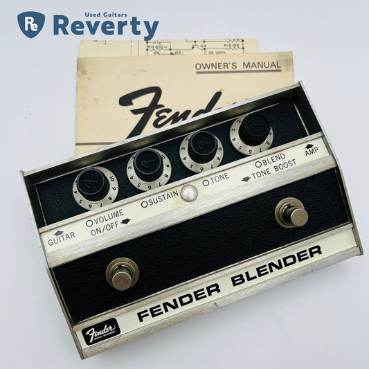 Fender Blender Fuzz 1975 Vintage Guitar Effect Pedal Original w/Manual