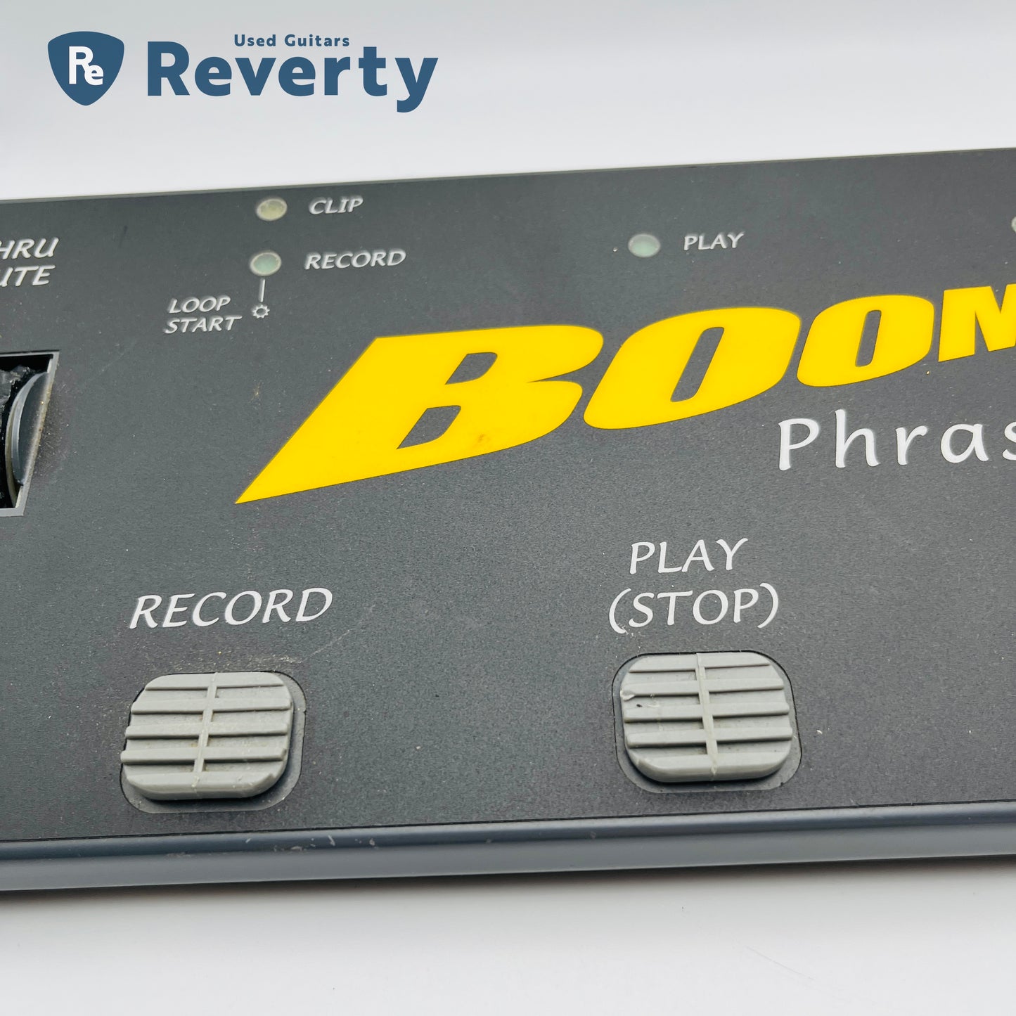 Boomerang Plus Phrase Sampler Looper Guitar Pedal w/ Power Supply