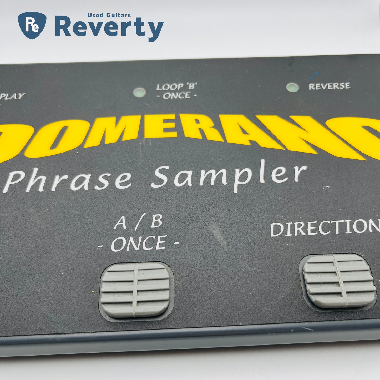 Boomerang Plus Phrase Sampler Looper Guitar Pedal w/ Power Supply