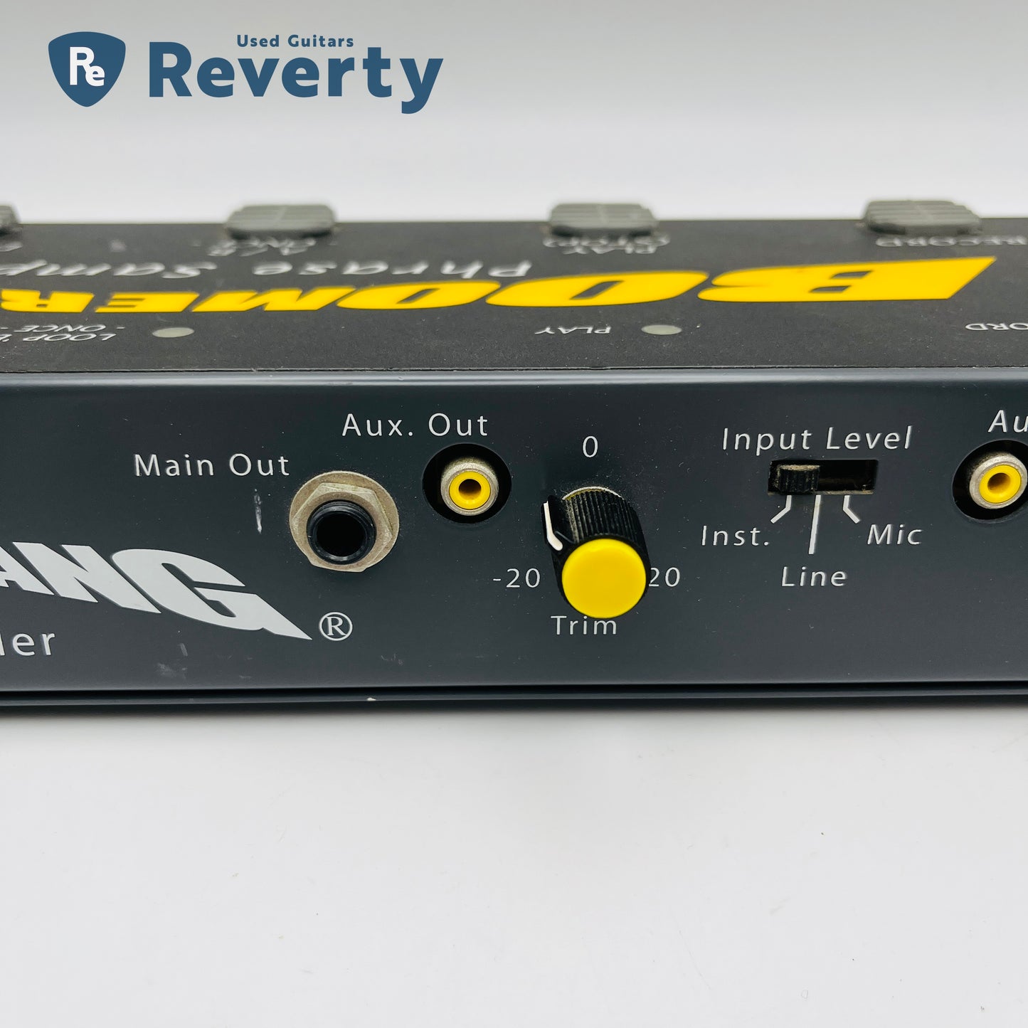 Boomerang Plus Phrase Sampler Looper Guitar Pedal w/ Power Supply