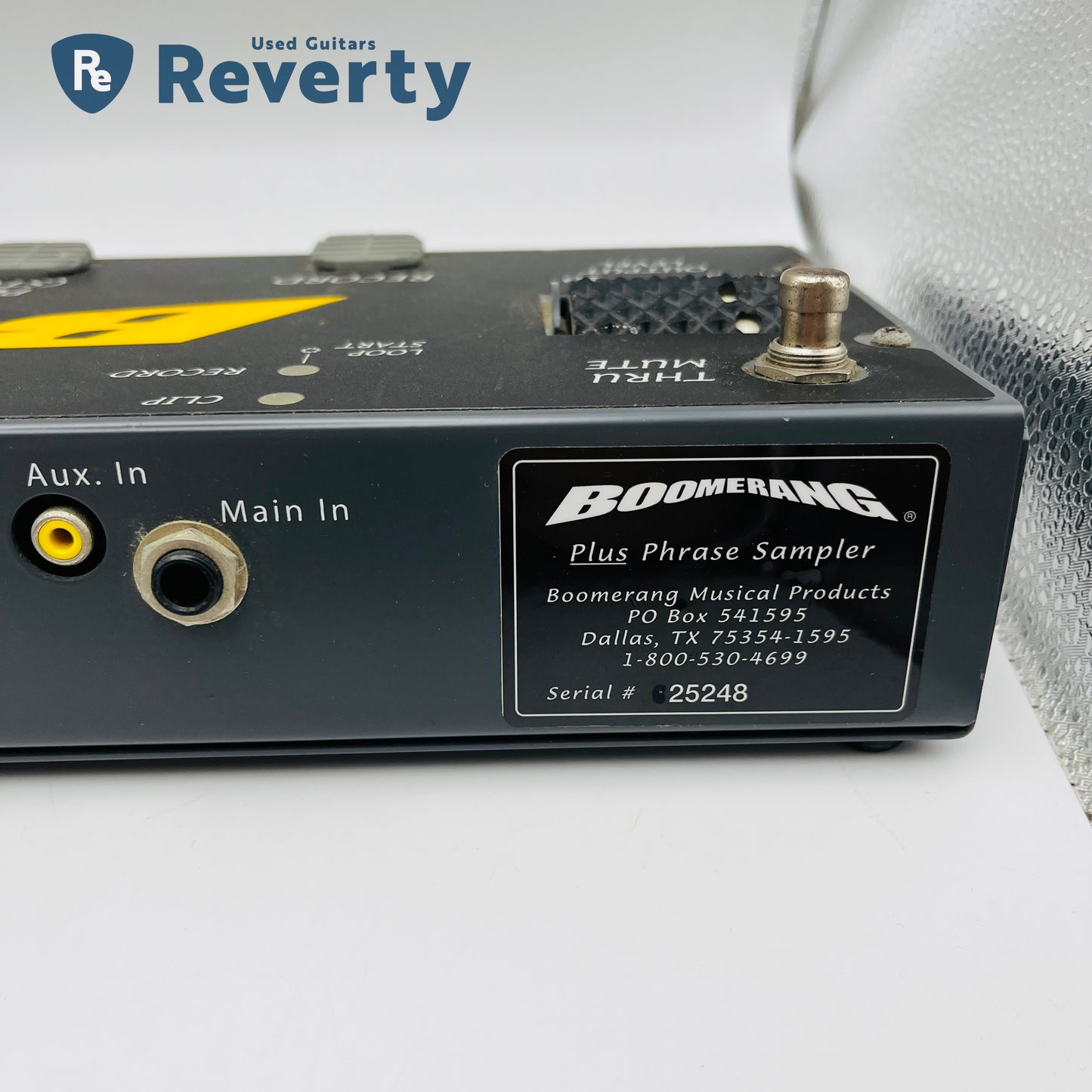 Boomerang Plus Phrase Sampler Looper Guitar Pedal w/ Power Supply