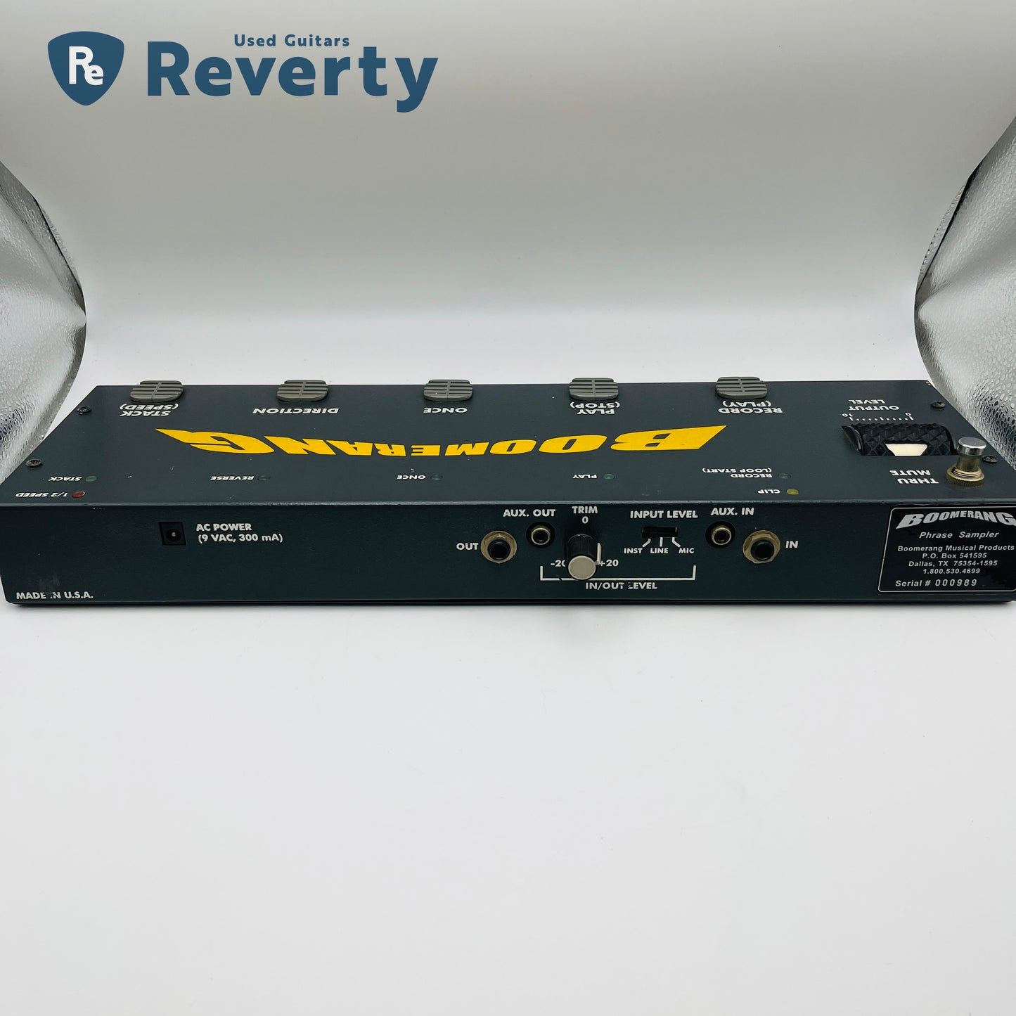 Boomerang Plus Phrase Sampler Looper Guitar Pedal Used