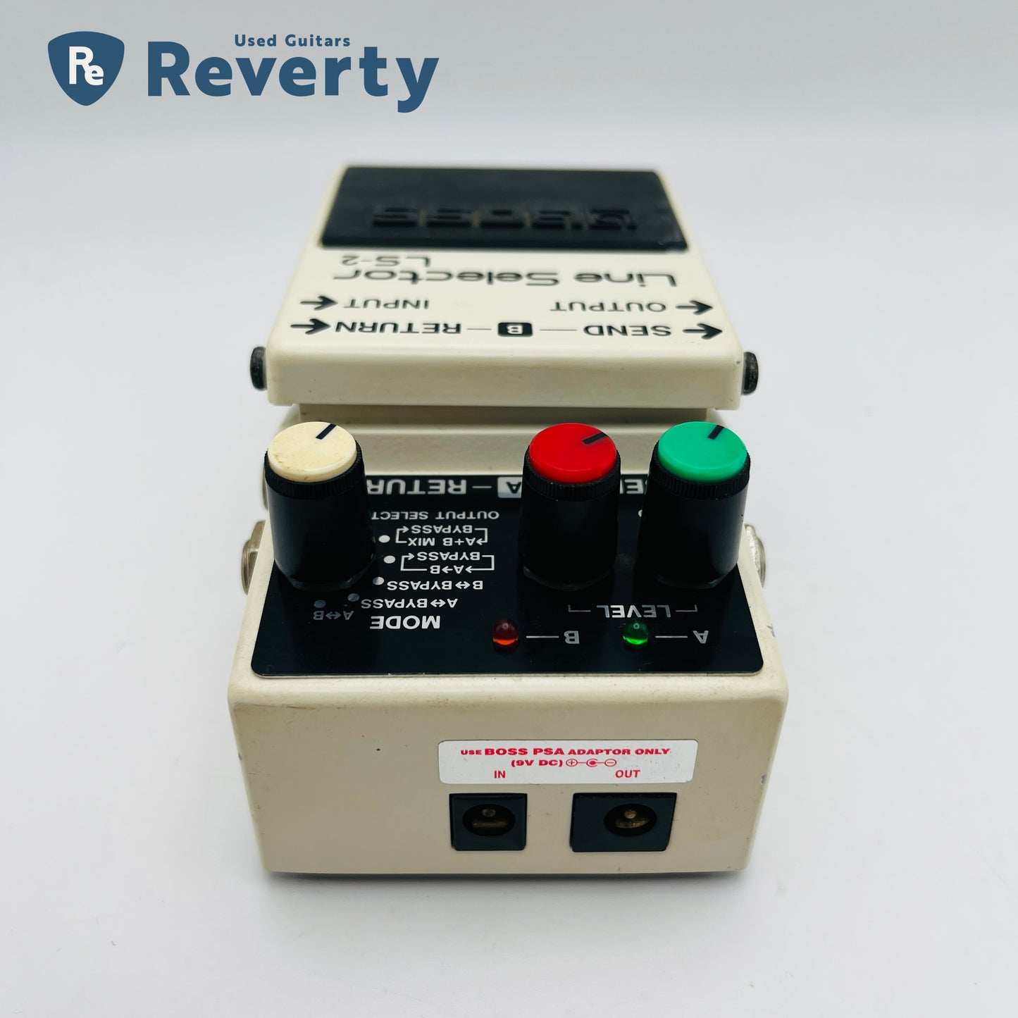 Boss LS-2 Line Selector Made in Taiwan Guitar Effect Pedal Used