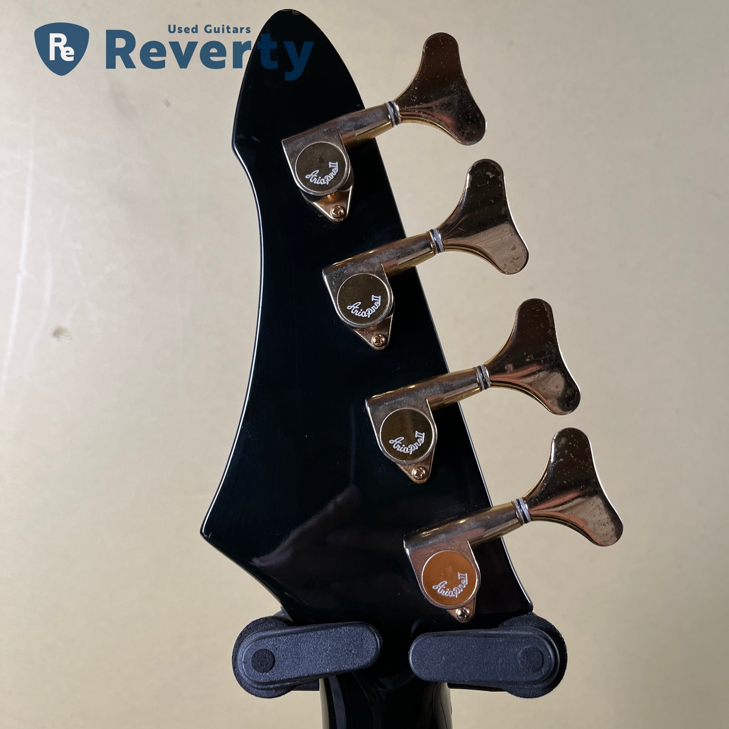 Aria Pro Ⅱ ZZB Deluxe Explorer Bass All Black Made in Japan 1984 Used