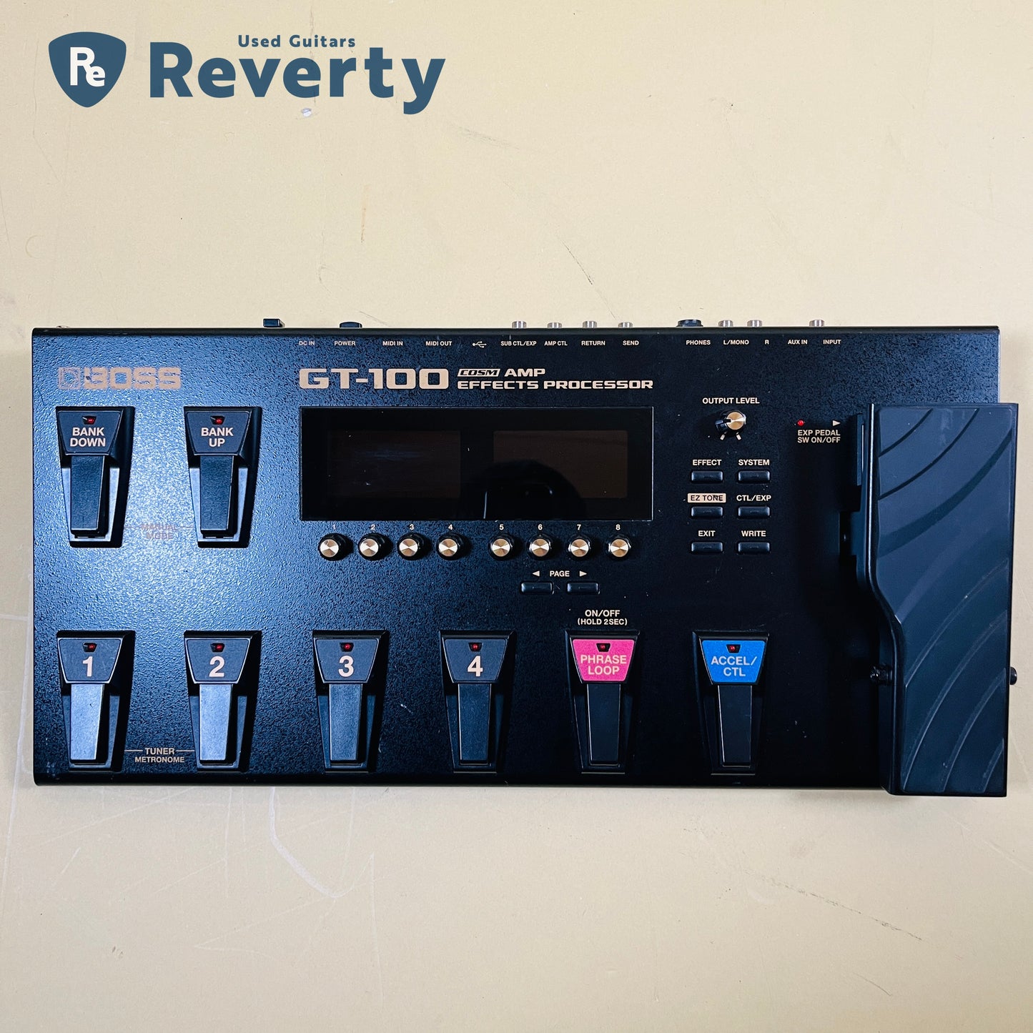 BOSS GT-100 Multi Effector Guitar Effects Processor w/Power cord Used