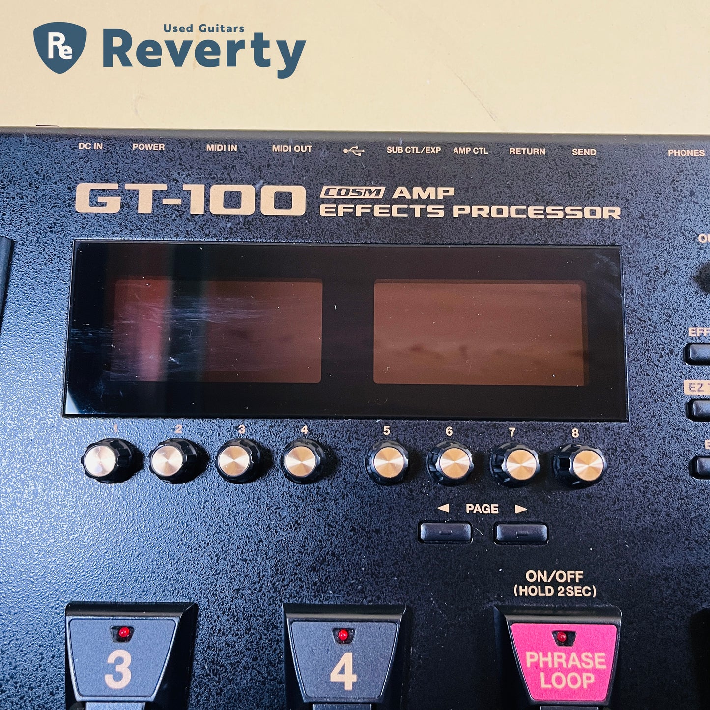 BOSS GT-100 Multi Effector Guitar Effects Processor w/Power cord Used