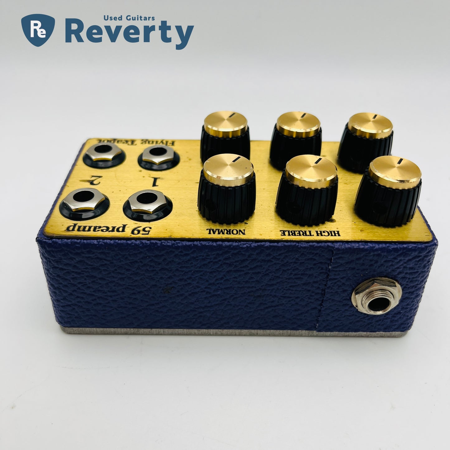 flying teapot 59 Preamp Deep Blue Limited Edition Guitar Effect Pedal Used