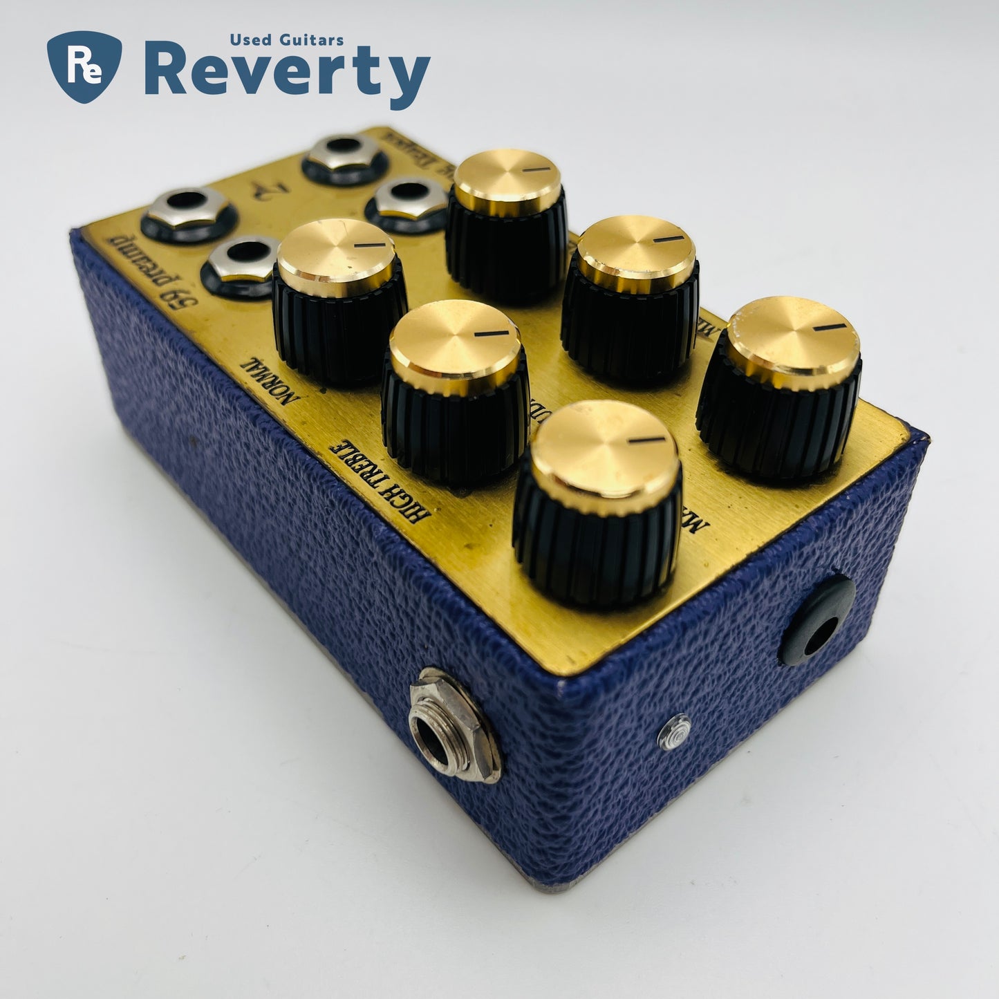 flying teapot 59 Preamp Deep Blue Limited Edition Guitar Effect Pedal Used