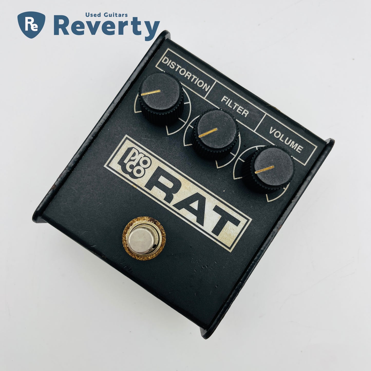 Proco The Rat White Face 1991 Made in USA Vintage Distortion Pedal OP: LM308N