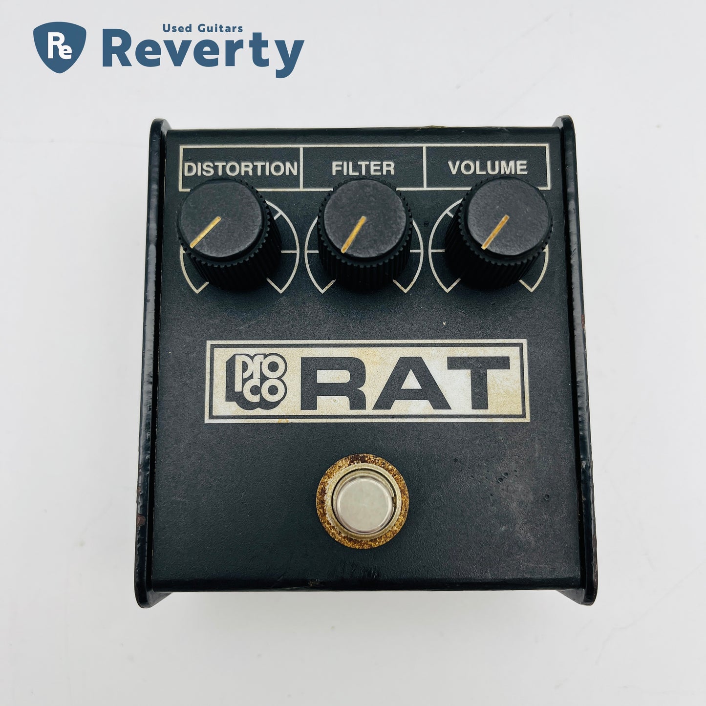 Proco The Rat White Face 1991 Made in USA Vintage Distortion Pedal OP: LM308N