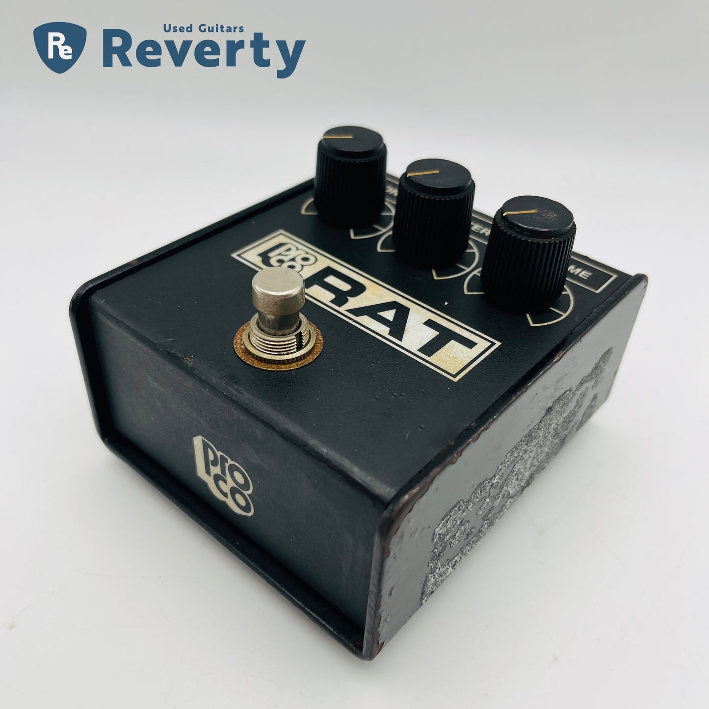 Proco The Rat White Face 1991 Made in USA Vintage Distortion Pedal OP: LM308N