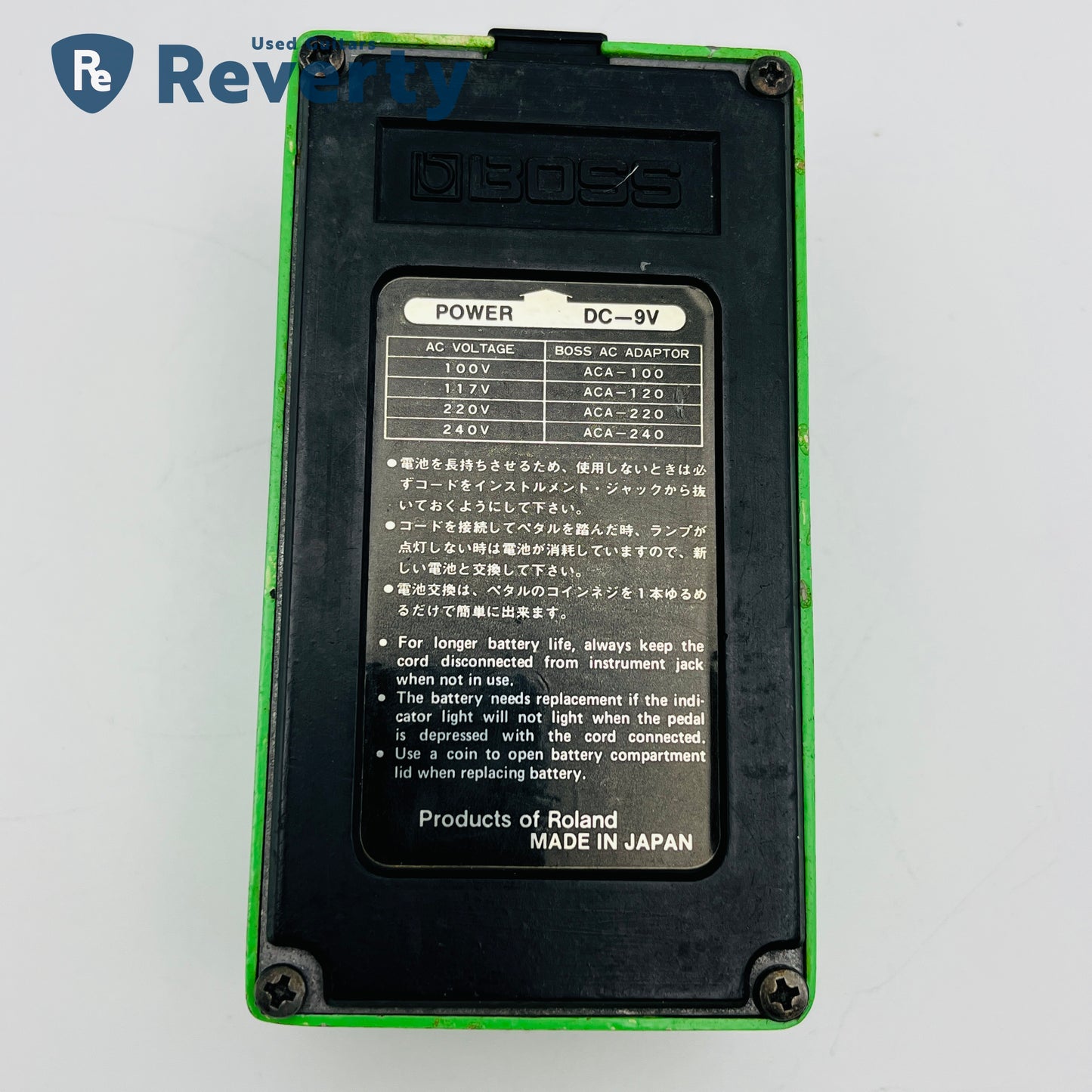 Boss PH-1 Phaser Silver Screw Made in Japan Vintage Guitar Effect Pedal As-Is