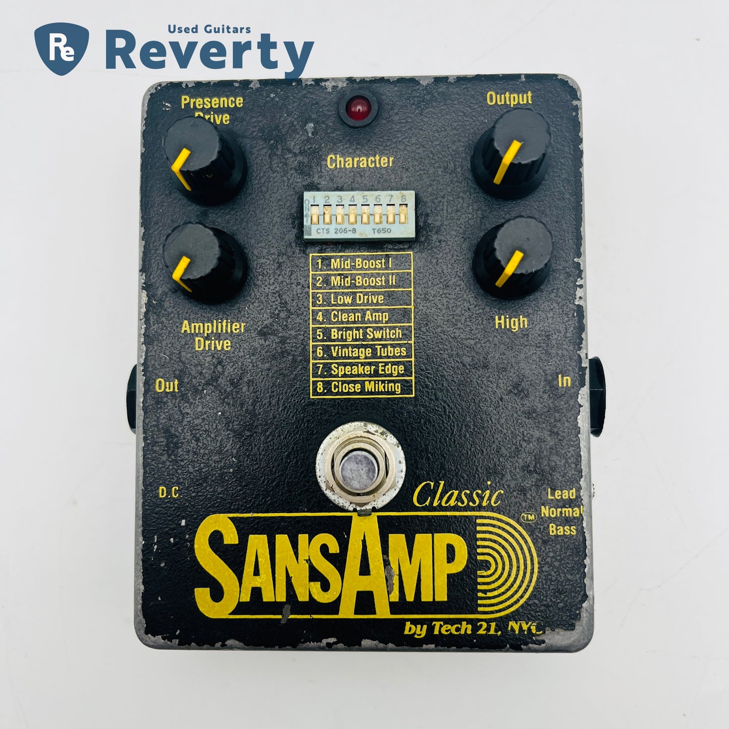 Tech21 SansAmp Classic Early Model Guitar Effect Pedal Made in USA Used