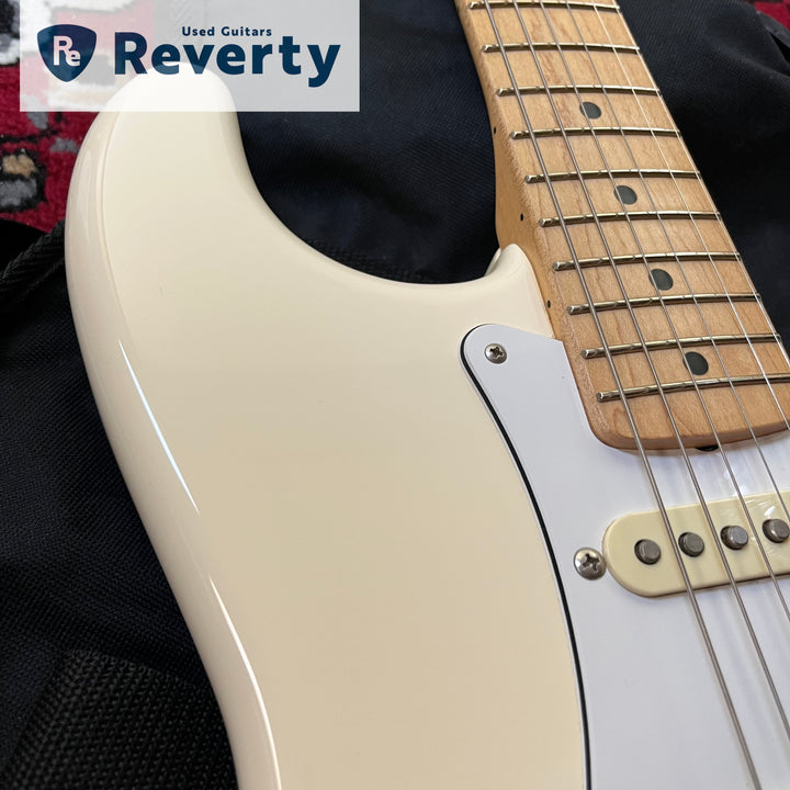 2018 Fender MIJ Hybrid 68 Stratocaster Arctic White Maple, USA Vintage Pickups