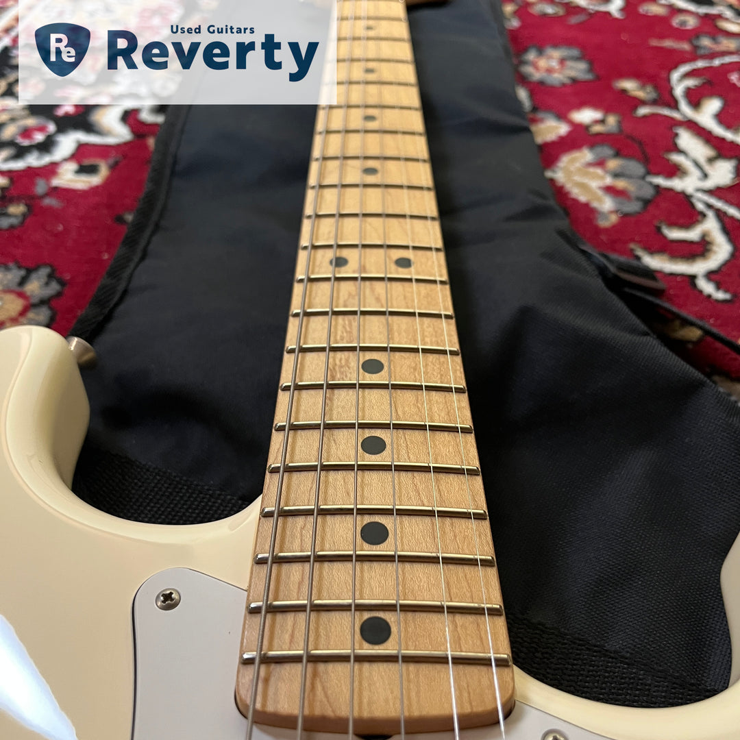 2018 Fender MIJ Hybrid 68 Stratocaster Arctic White Maple, USA Vintage Pickups