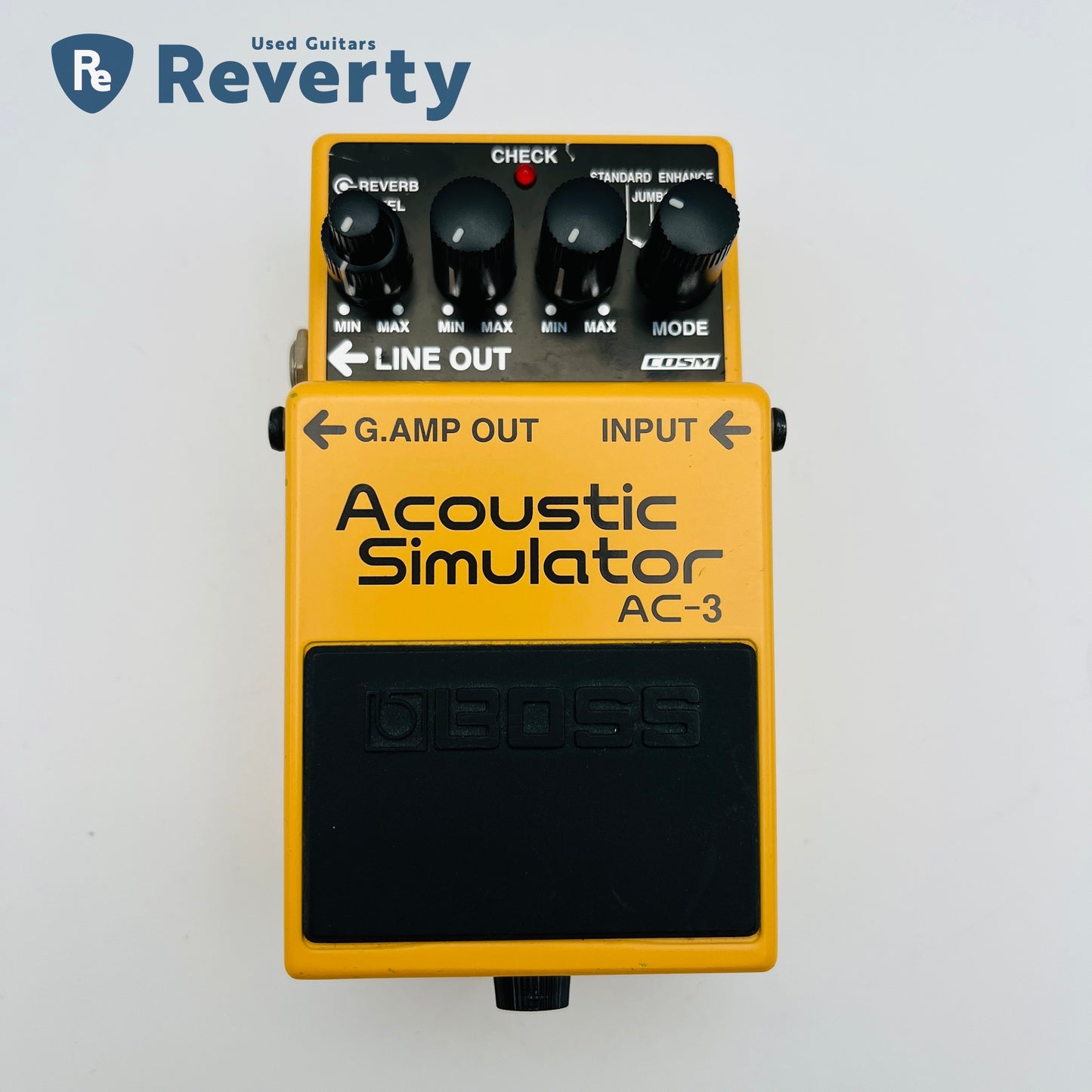 Boss AC-3 Acoustic Simulator Guitar Effect Pedal Made in Taiwan Black Label Used
