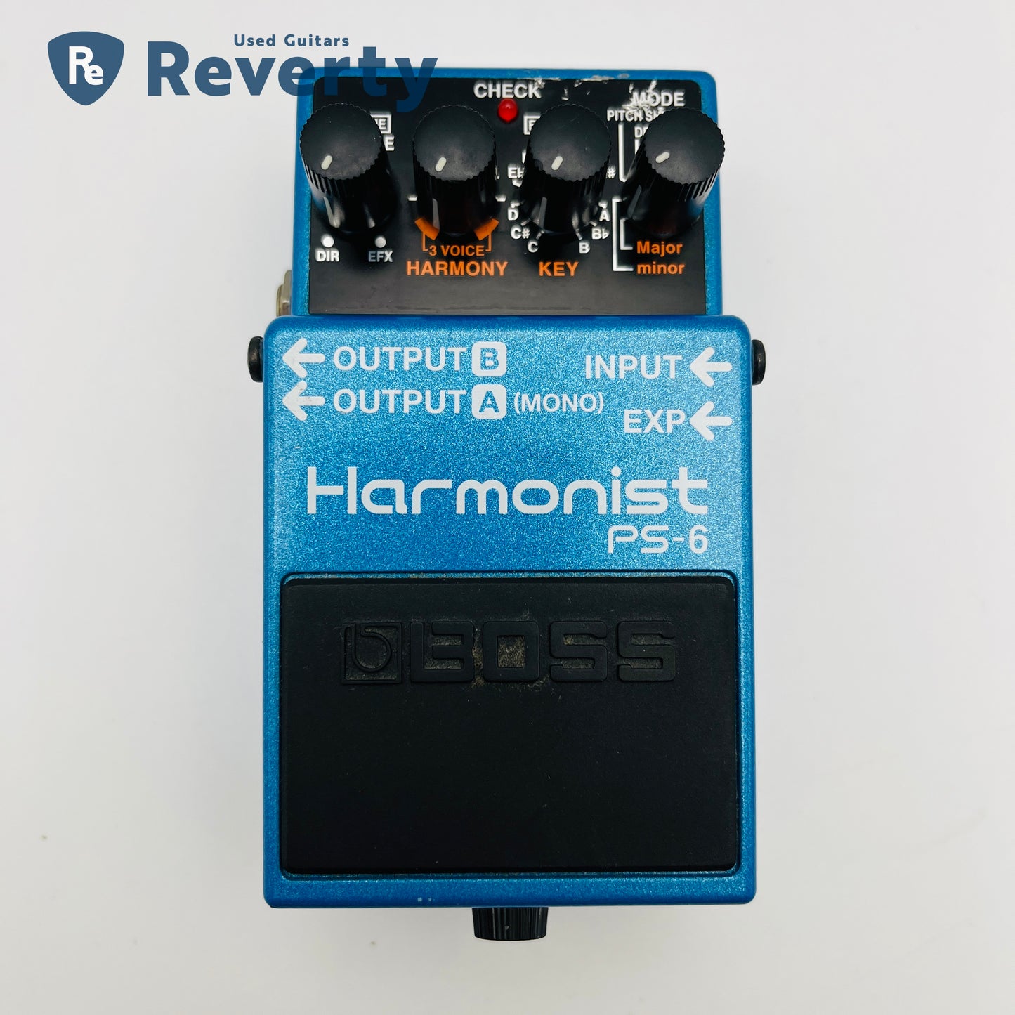 Boss PS-6 Harmonist Guitar Effect Pedal Made in Taiwan Black Label Used