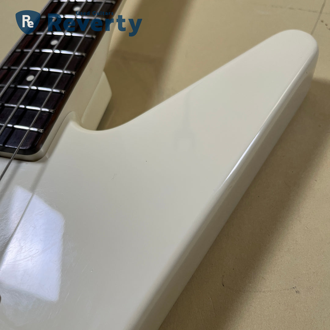 Fernandes BXB-55 White Explorer Bass Made in Japan 1980s Used