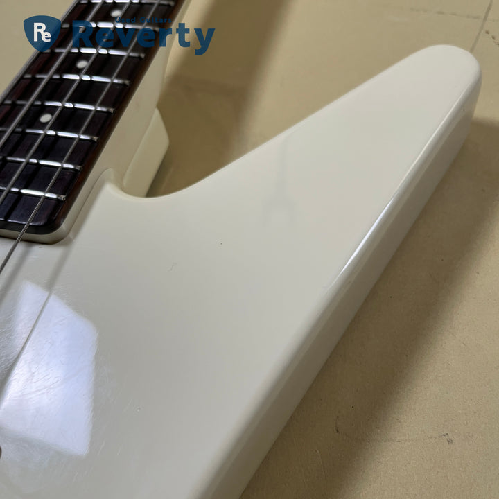 Fernandes BXB-55 White Explorer Bass Made in Japan 1980s Used