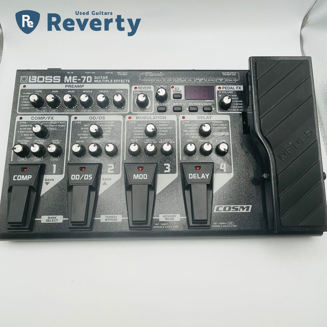 Boss ME-70 Multi-Effects Guitar Effect Pedal w/Power Supply Used