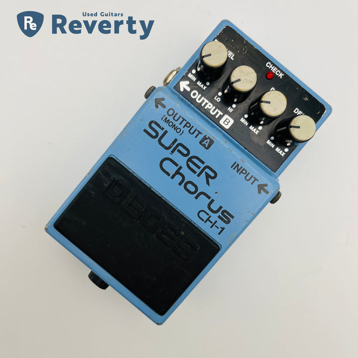 Boss CH-1 Super Chorus Gutar Effect Pedal Made in Taiwan Black Label Used