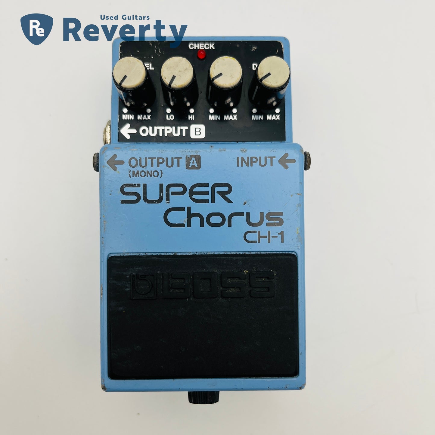 Boss CH-1 Super Chorus Gutar Effect Pedal Made in Taiwan Black Label Used
