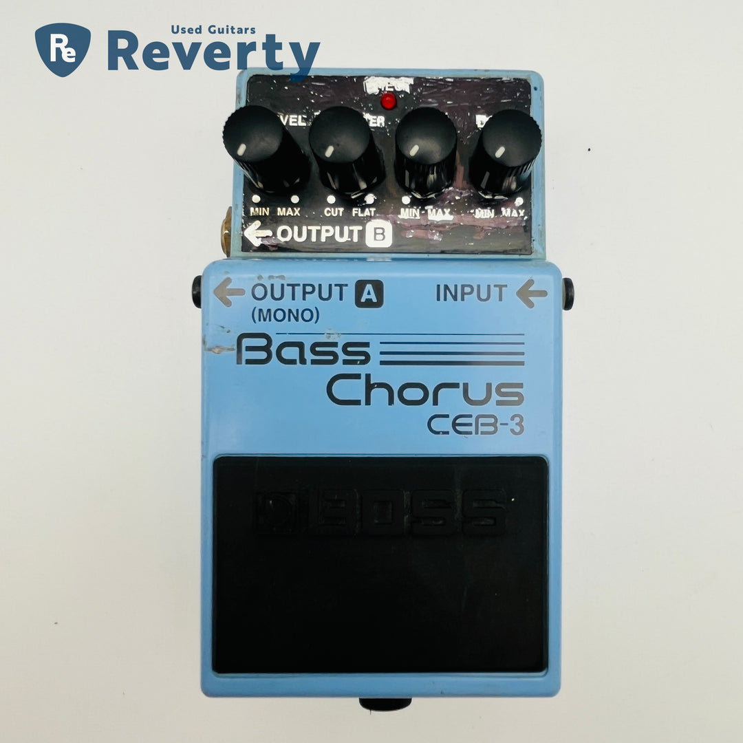 Boss CEB-3 Bass Chorus Bass Effect Pedal Made in Taiwan Black Label Used