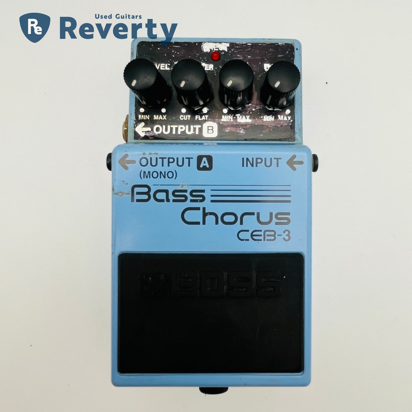 Boss CEB-3 Bass Chorus Bass Effect Pedal Made in Taiwan Black Label Used