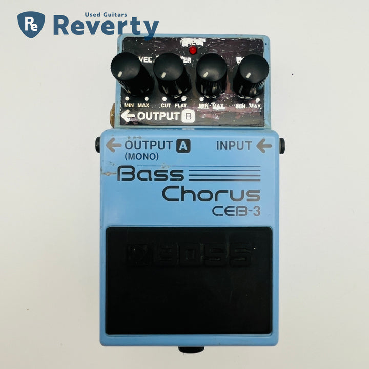 Boss CEB-3 Bass Chorus Bass Effect Pedal Made in Taiwan Black Label Used