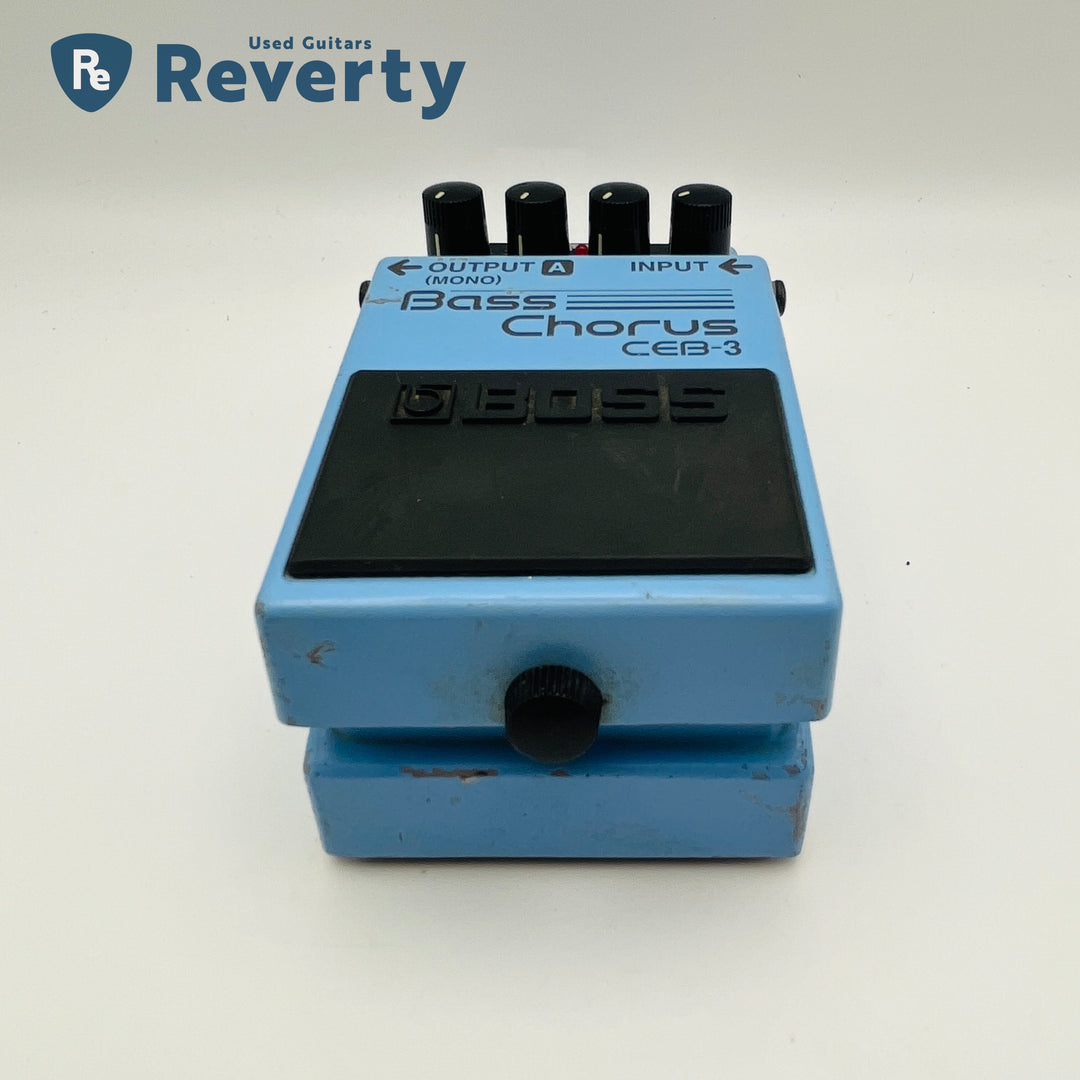 Boss CEB-3 Bass Chorus Bass Effect Pedal Made in Taiwan Black Label Used