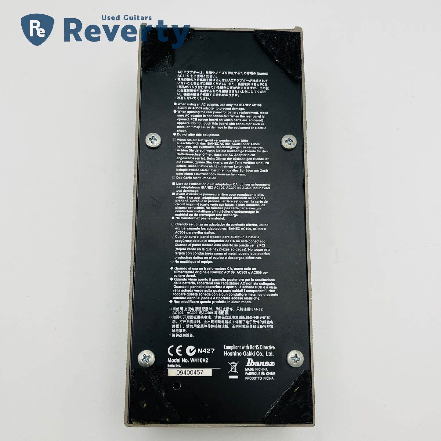 Ibanez WH10 V2 Wah Version.2 Guitar Effect Pedal w/Original box Used