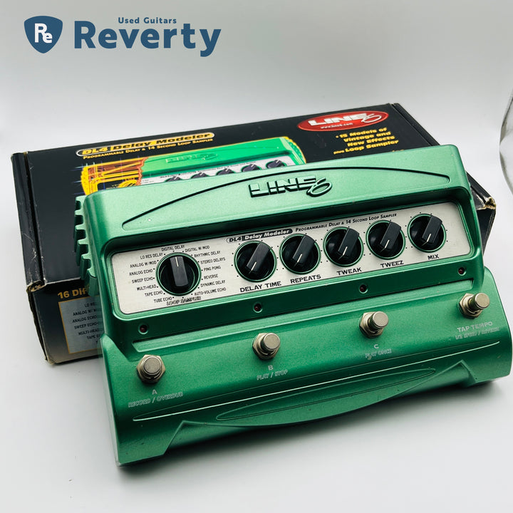 LINE6 DL4 Stompbox Delay Modeler Guitar Effect Pedal w/Original box Used