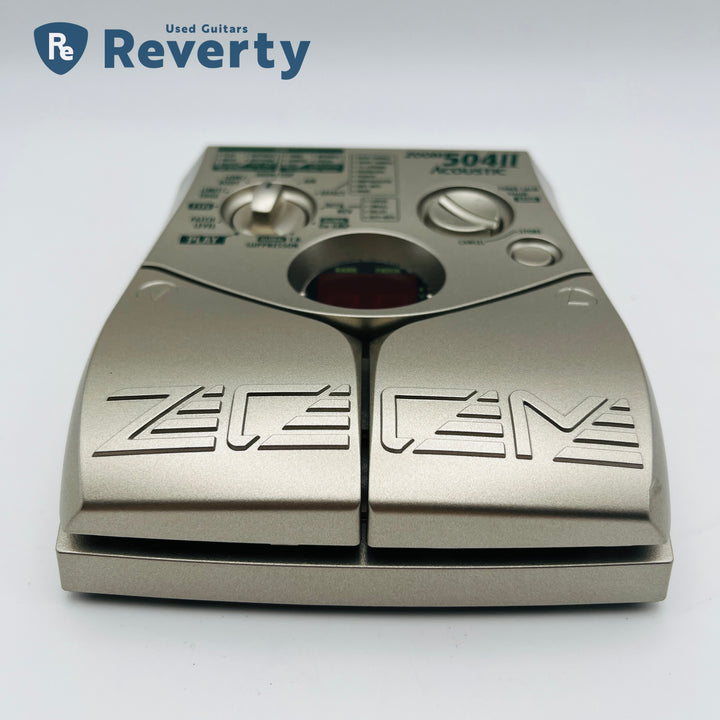 Zoom 504Ⅱ Acoustic Guitar Effect Pedal Silver from Japan Used