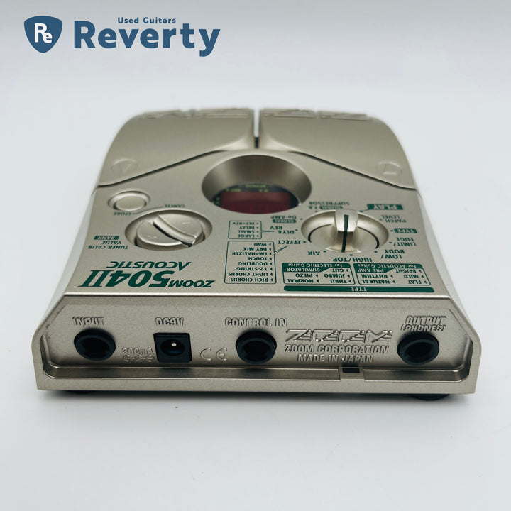 Zoom 504Ⅱ Acoustic Guitar Effect Pedal Silver from Japan Used