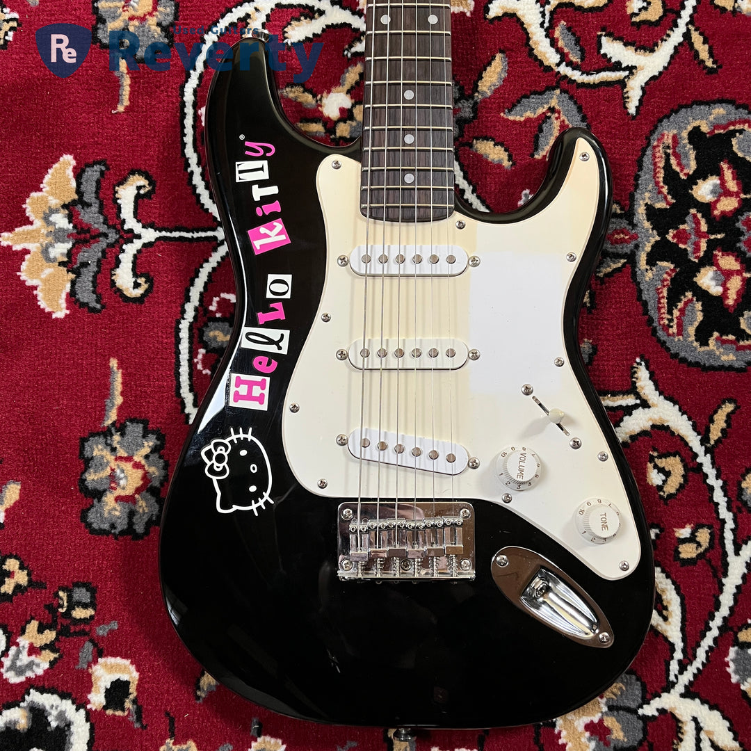 Squier Hello Kitty Mini Stratocaster Black Limited Model w/Original box