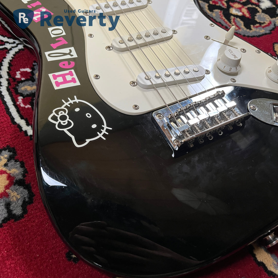 Squier Hello Kitty Mini Stratocaster Black Limited Model w/Original box