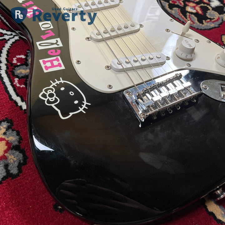 Squier Hello Kitty Mini Stratocaster Black Limited Model w/Original box
