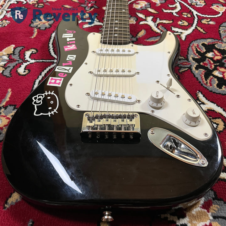 Squier Hello Kitty Mini Stratocaster Black Limited Model w/Original box