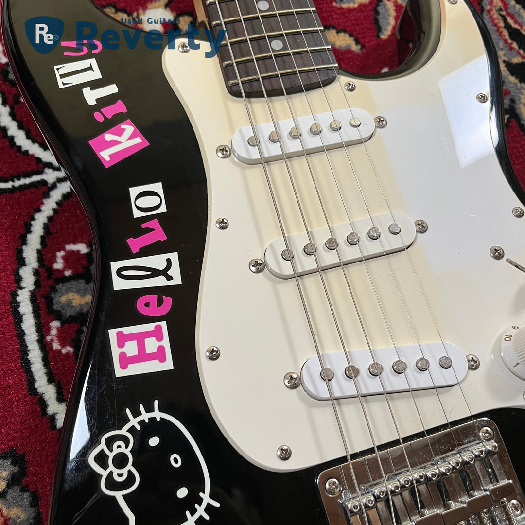 Squier Hello Kitty Mini Stratocaster Black Limited Model w/Original box