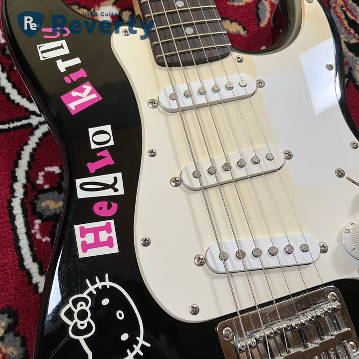 Squier Hello Kitty Mini Stratocaster Black Limited Model w/Original box