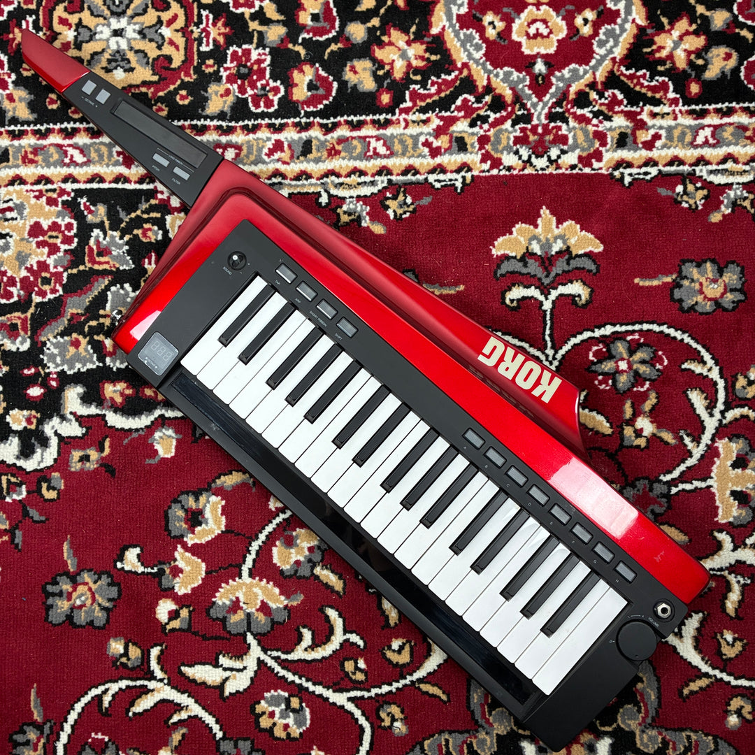 Korg RK-100S Keytar 37-Key Shoulder Synthesizer MIDI Controller Red MMT Engine