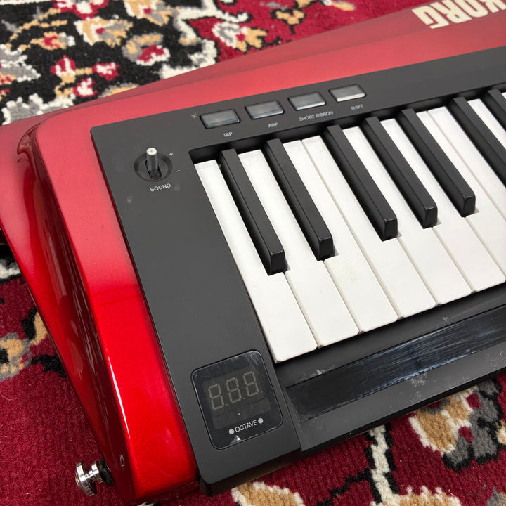 Korg RK-100S Keytar 37-Key Shoulder Synthesizer MIDI Controller Red MMT Engine