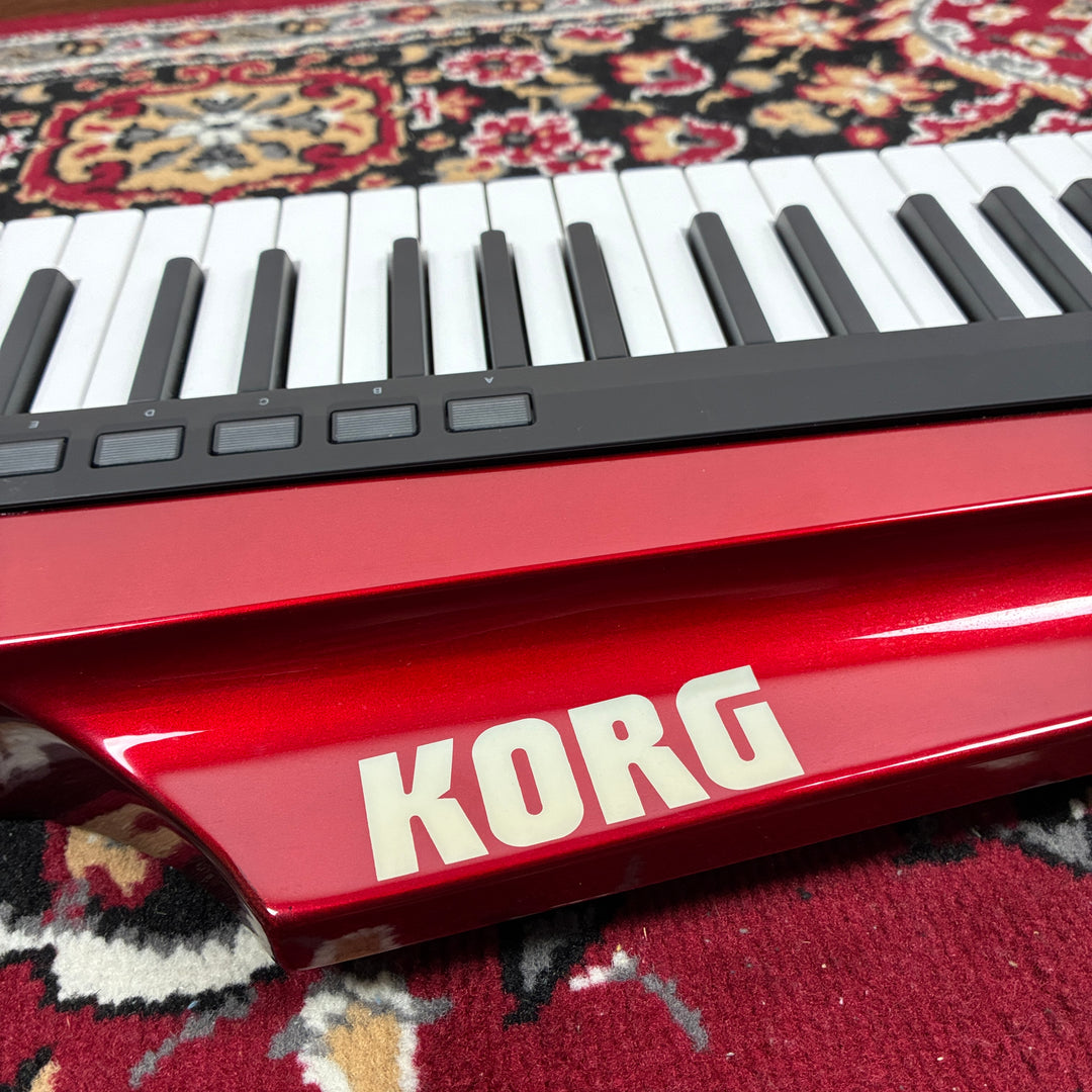 Korg RK-100S Keytar 37-Key Shoulder Synthesizer MIDI Controller Red MMT Engine