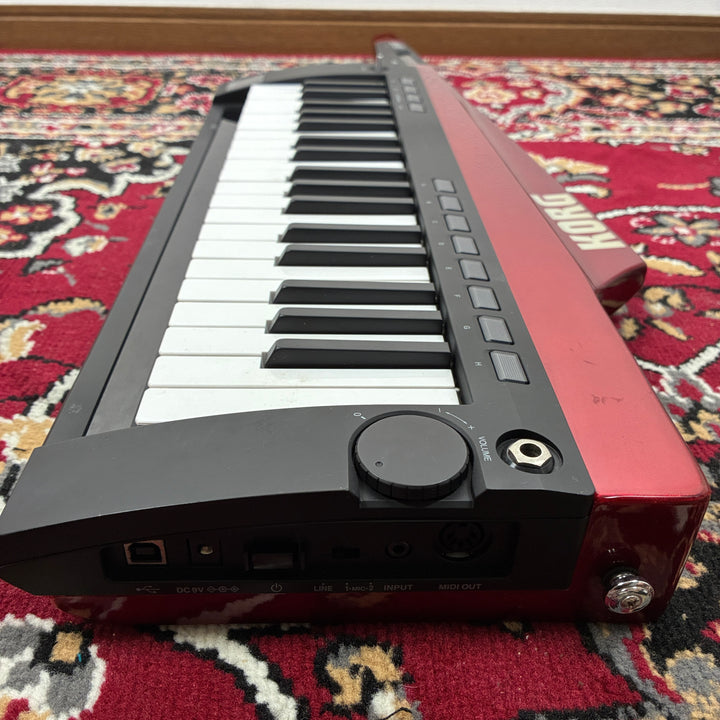 Korg RK-100S Keytar 37-Key Shoulder Synthesizer MIDI Controller Red MMT Engine