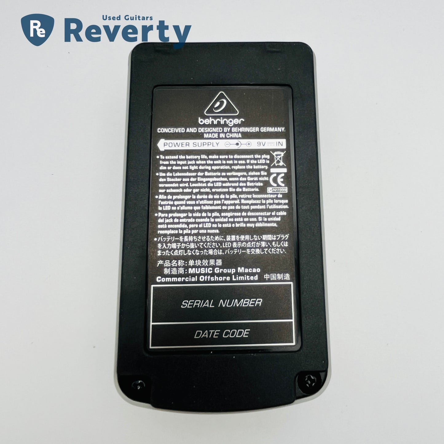 Behringer NR300 Noise Reducer Guitar Effect Pedal Used