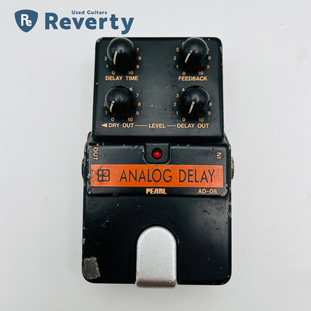 Pearl Analog Delay AD-08 Guitar Effect Pedal MIJ 1980s Vintage Japan Used