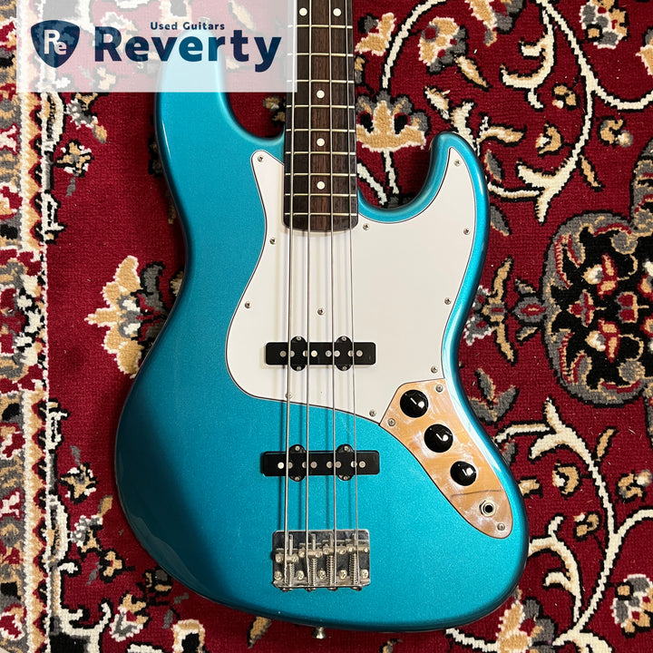 Coolz ZJB-1R Blue Metallic Jazz Bass Made In Japan Fujigen 2011 Used w/Gig bag