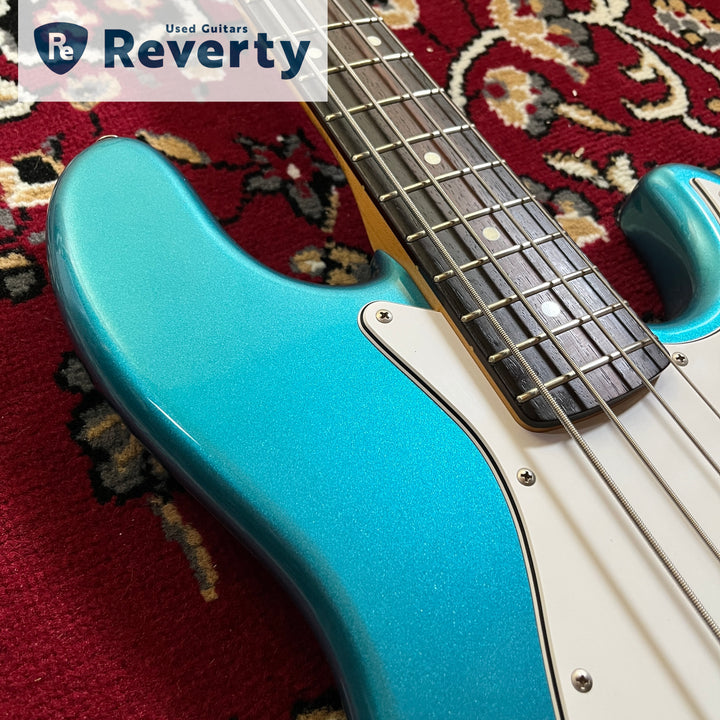 Coolz ZJB-1R Blue Metallic Jazz Bass Made In Japan Fujigen 2011 Used w/Gig bag