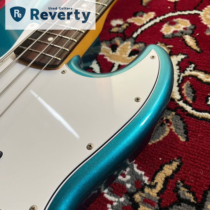 Coolz ZJB-1R Blue Metallic Jazz Bass Made In Japan Fujigen 2011 Used w/Gig bag