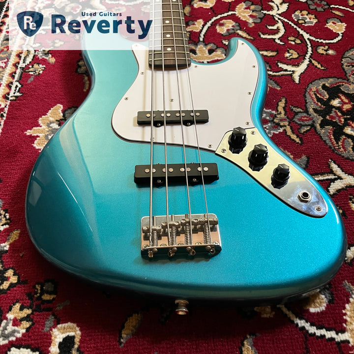 Coolz ZJB-1R Blue Metallic Jazz Bass Made In Japan Fujigen 2011 Used w/Gig bag